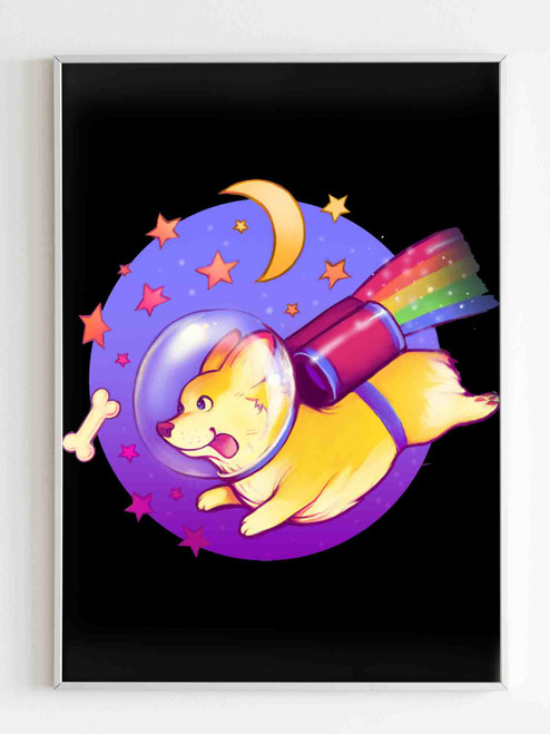 Space Corgi Poster