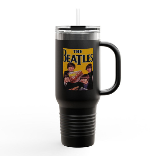 The Beatles Yellow Band Insulated Travel Mug
