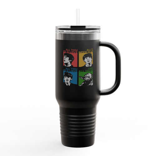The Beatles Yoda Insulated Travel Mug