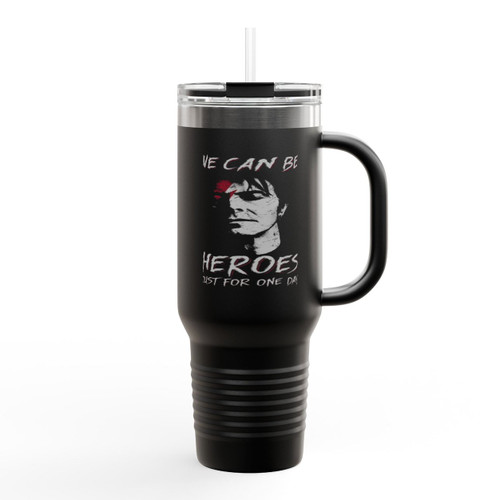 David Bowie We Can Be Heroes Insulated Travel Mug