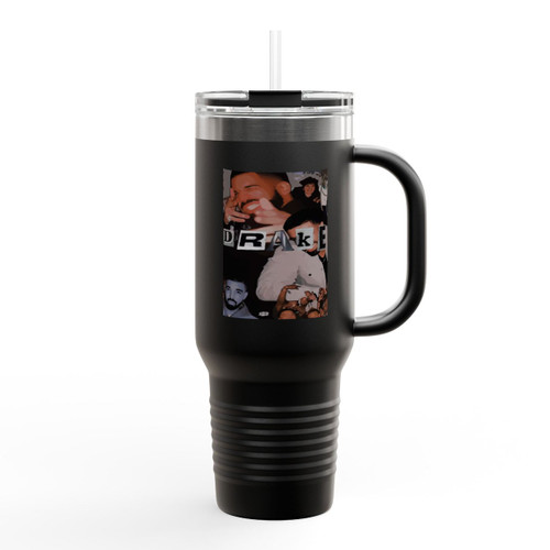 Drake Collage Insulated Travel Mug