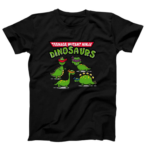 Tmnd Teenage Mutant Ninja Dinosaurs Man's T-Shirt Tee