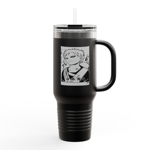 Cool Anime Gaara Naruto Insulated Travel Mug