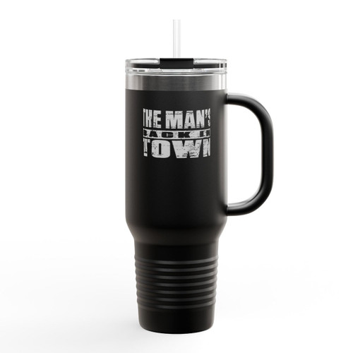 The Man's Back In Town Insulated Travel Mug The Man's Back In Town Insulated Travel Mug