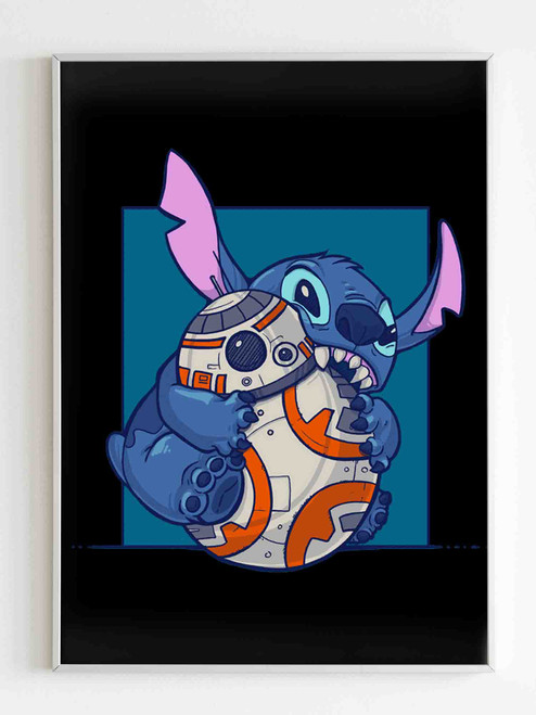 Bb8 Vs Stitch Poster