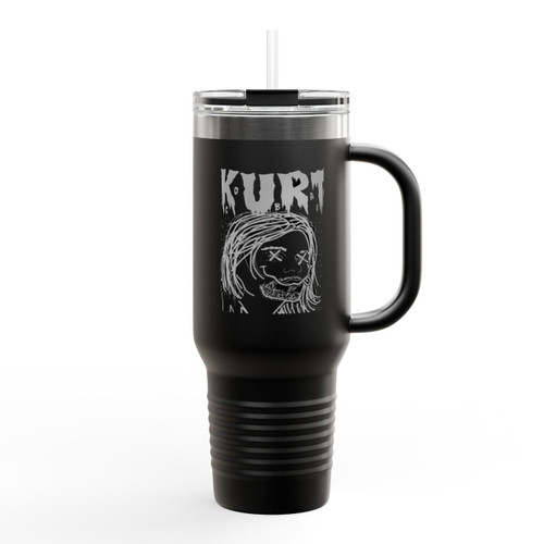 Kurt Cobain Insulated Travel Mug