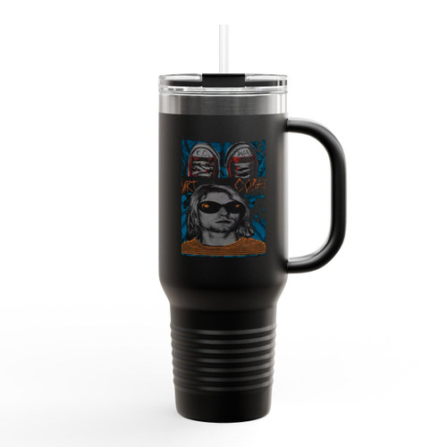 Kurt Cobain Vintage Insulated Travel Mug