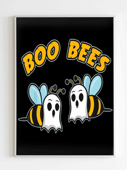 Halloween Boo Bees Honey Bee Ghost Funny Beekeeper Poster