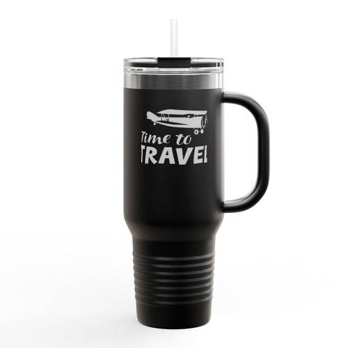 Time To Travel Hiking Insulated Travel Mug