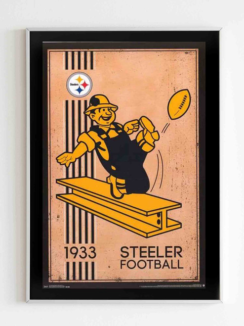 Pittsburgh Steelers Retro Nfl Team Poster