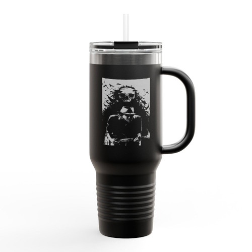 Tom Waits Black And White Tom Waits Insulated Travel Mug Tom Waits Black And White Tom Waits Insulated Travel Mug