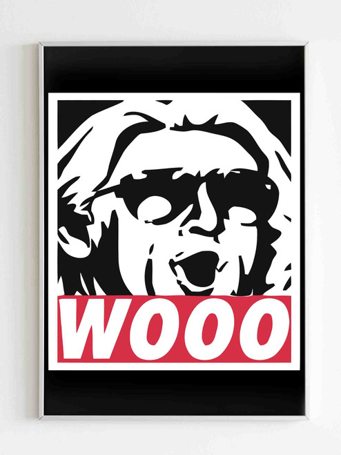 Wrestler Ric Flair Obey Style Woooo Poster
