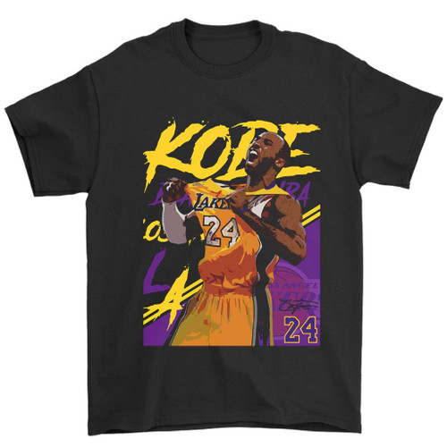 Kobe Bryant 24 Lakers Man's T-Shirt Tee