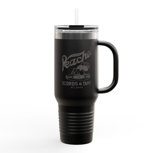 Peaches Records And Tapes Insulated Travel Mug Peaches Records And Tapes Insulated Travel Mug