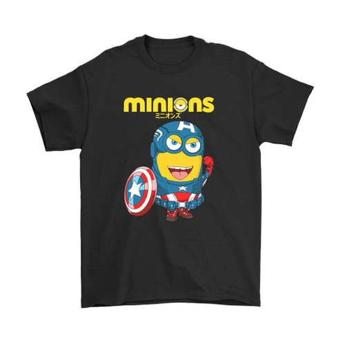 Minions Captain America Man's T-Shirt Tee