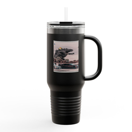 Retro Godzilla Insulated Travel Mug Retro Godzilla Insulated Travel Mug