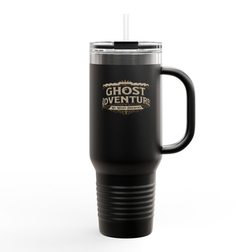 Retro Gold Ghost Adventures Insulated Travel Mug Retro Gold Ghost Adventures Insulated Travel Mug