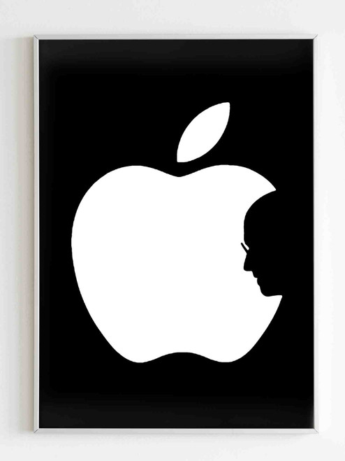 Apple Steve Jobs Silhouette Memorial Wallpaper Poster