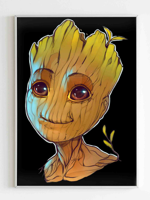 Baby Groot Smile Poster