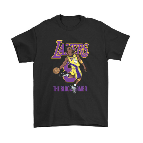 Kobe Bryant 8 Lakers The Black Mamba Man's T-Shirt Tee