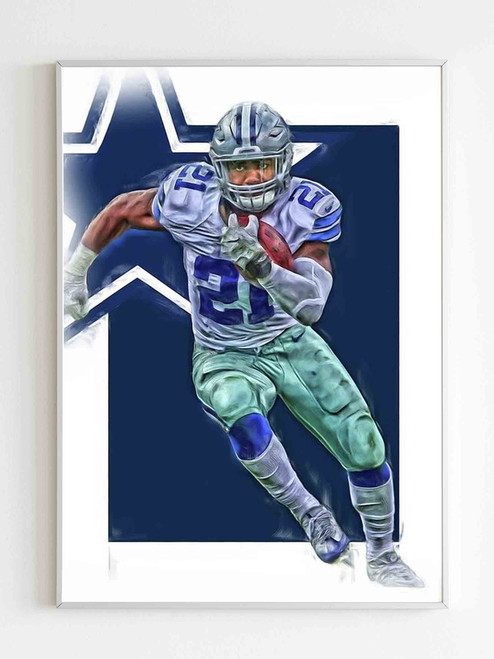 Ezekiel Elliott Dallas Cowboys Poster