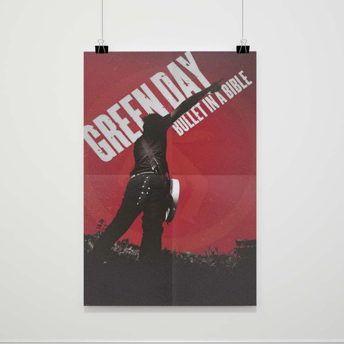 Green Day Bullet In A Bible Poster