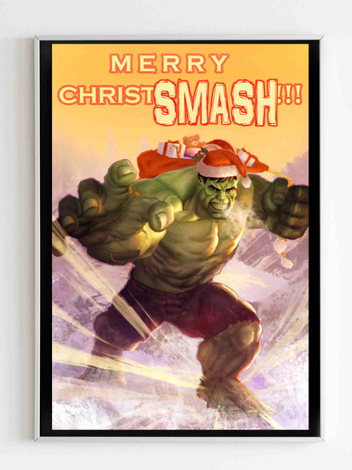 Hulk Merry Christsmash Wallpaper Poster