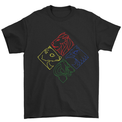 Geometric Hogwarts Symbols Man's T-Shirt Tee