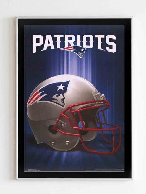 New England Patriots Nfl Football Helmet Poster