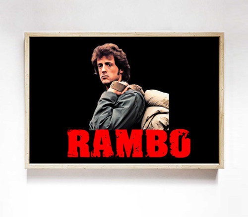 Rambo Survive Wallpaper Poster