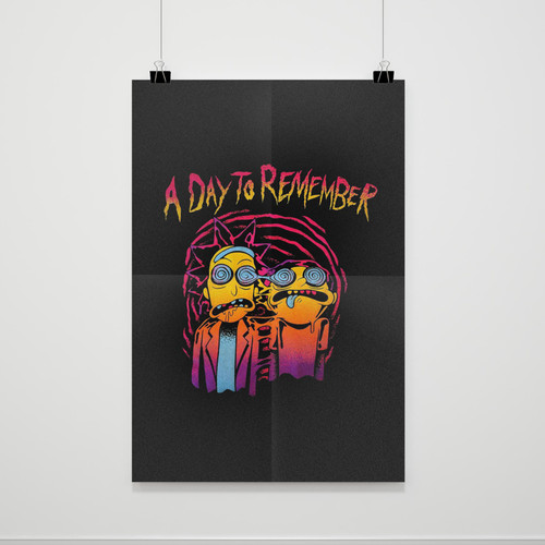 Rick And Morty A Day To Remember Wallpaper Poster