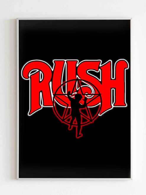 Rush Logo Heavy Metal Wallpaper Poster
