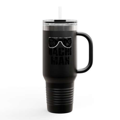 Macho Man Insulated Travel Mug Macho Man Insulated Travel Mug