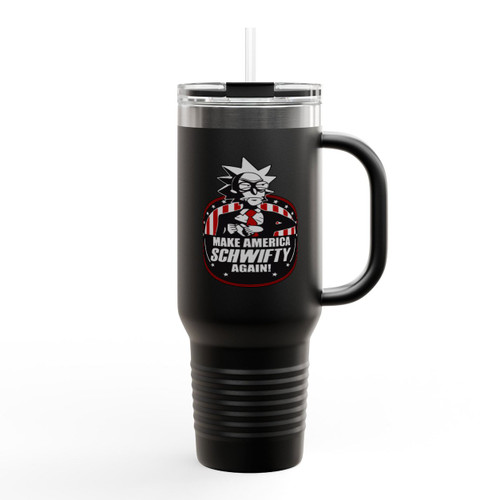 Make America Schwifty Again Rick And Morty President 2020 Insulated Travel Mug Make America Schwifty Again Rick And Morty President 2020 Insulated Travel Mug