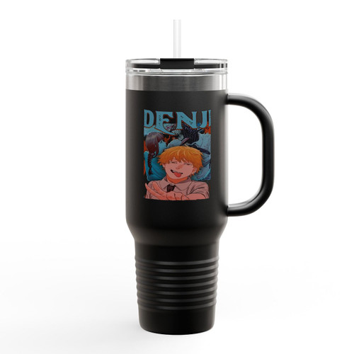Makima And Denjii Chainsaw Man Insulated Travel Mug Makima And Denjii Chainsaw Man Insulated Travel Mug