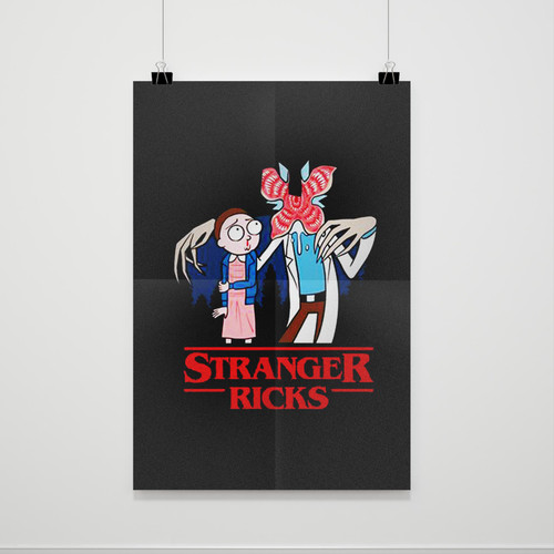 Stranger Ricks And Morty Movie Poster Stranger Ricks And Morty Movie Poster