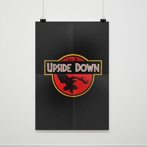 Stranger Things Upside Down Funny Wallpaper Poster Stranger Things Upside Down Funny Wallpaper Poster