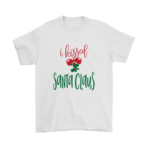 I Kissed Santa Claus Man's T-Shirt Tee