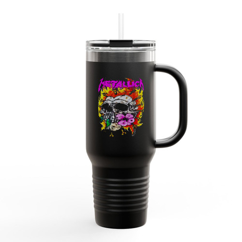 Metallica Band Vintage Insulated Travel Mug Metallica Band Vintage Insulated Travel Mug