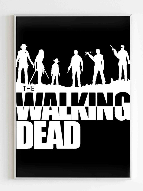 The Walking Dead Silhouette Image Wallpaper Poster