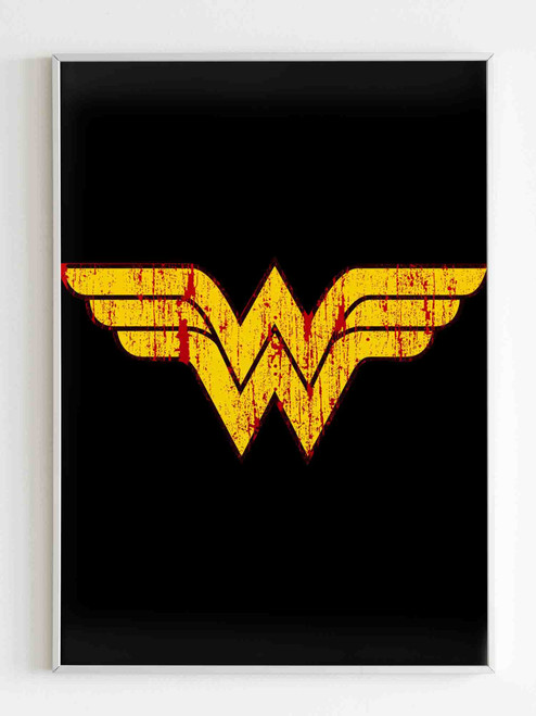 Wonder Woman Superhero Logo Poster
