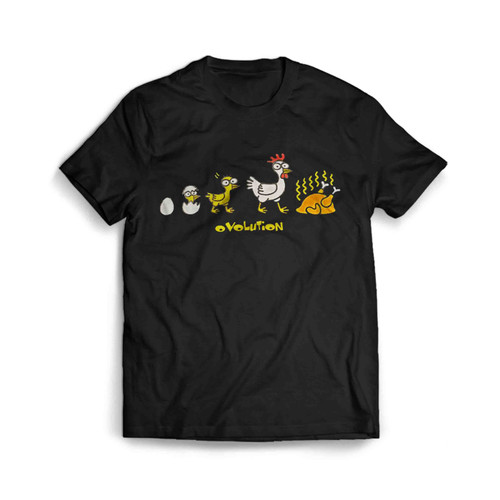 Ovolution Funny Chicken Evolution Joke Man's T-Shirt