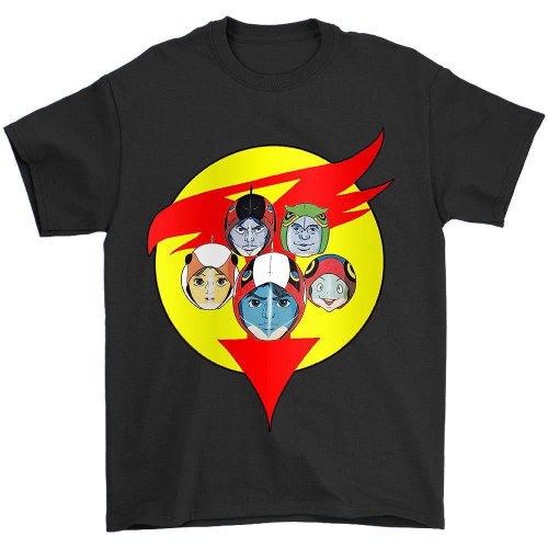 Battle Of The Planets Aka Gatchaman Team Man's T-Shirt Tee
