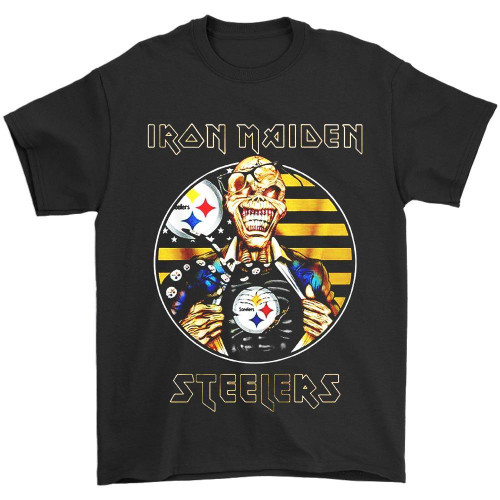 Iron Maiden Steelers Inside Man's T-Shirt Tee