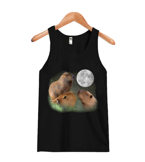 Three Moon Capybaras Man's Tank Top