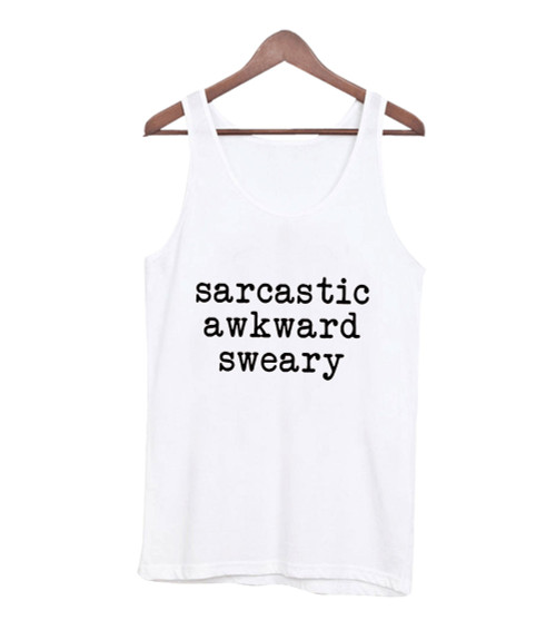 Sarcastic Awkward Sweary Man's Tank Top