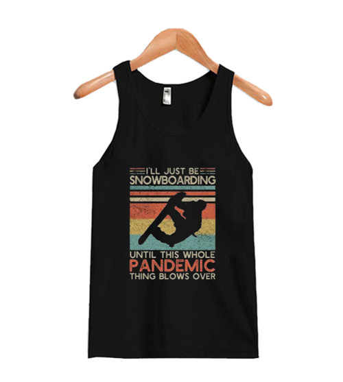 Funny Snowboarding Man's Tank Top