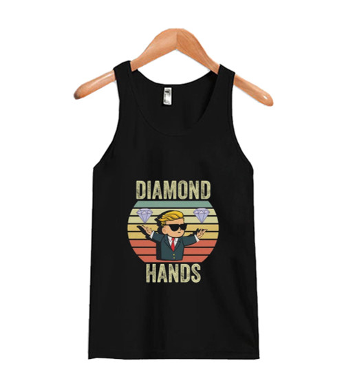 Diamond Hand To The Moon Man's Tank Top