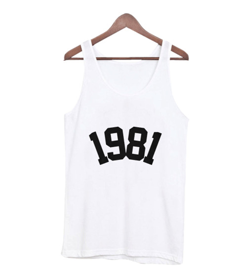 1981 Birthday Year Number Man's Tank Top