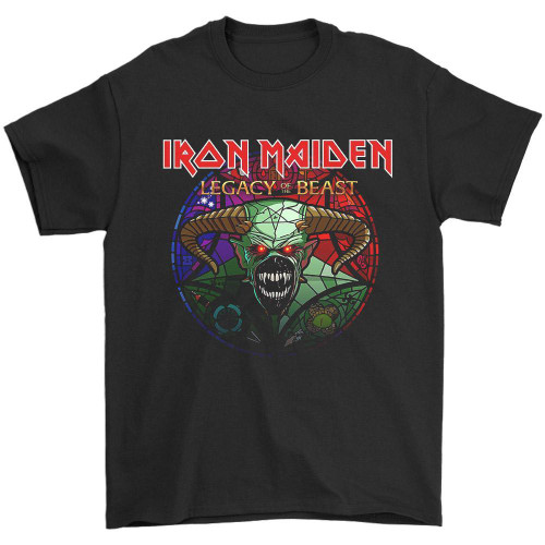Iron Maiden Legacy Of The Beast Logo Man's T-Shirt Tee